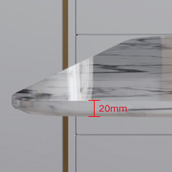 Modern Rectangle Shape Standard Dining Set Sintered Stone White Dining Set for Kitchen