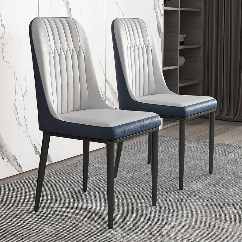 Minimalist White Standard Dining Set Sintered Stone Rectangle Dining Set with 4 Legs Base