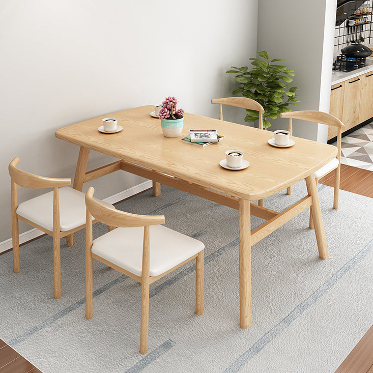 Modern Kitchen Wooden Top Furniture of Standard Height Formal Dining Room Table Set