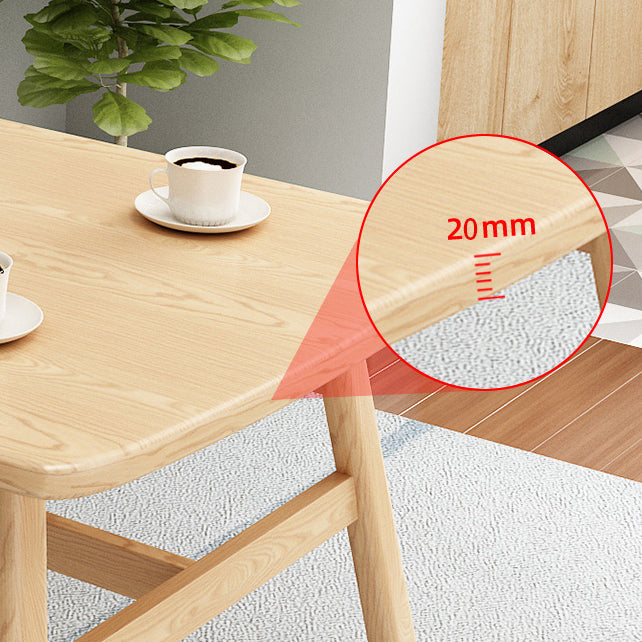 Modern Kitchen Wooden Top Furniture of Standard Height Formal Dining Room Table Set