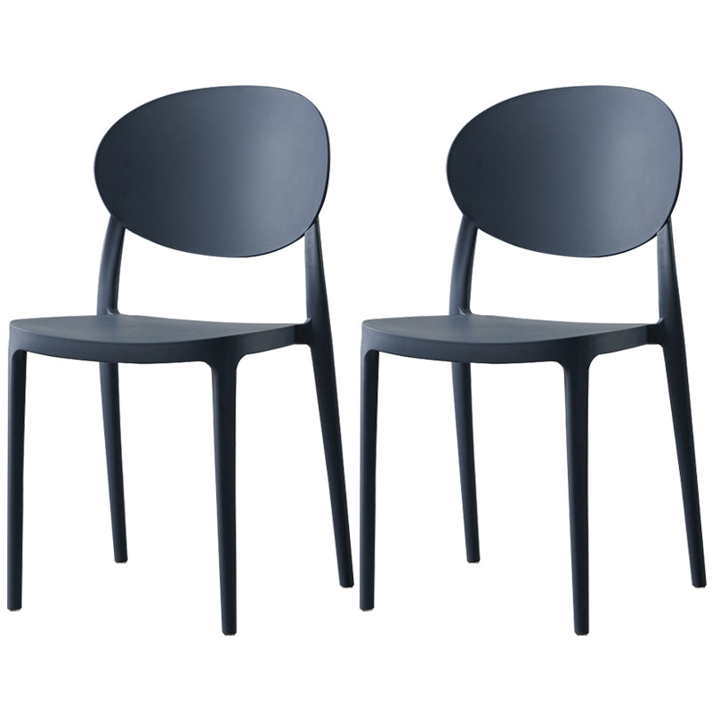 Plastic nordique Open Danding Dining Claid 33 "H CHAISE DE DINSAGE ACRYLIQUE POUR RETRUSSION