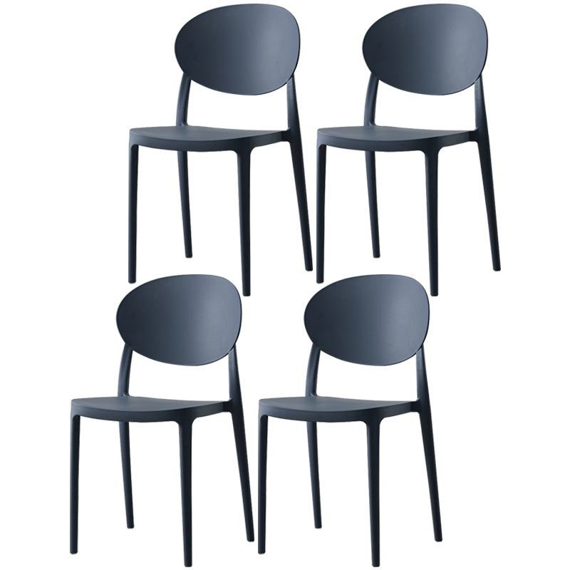 Plastic nordique Open Danding Dining Claid 33 "H CHAISE DE DINSAGE ACRYLIQUE POUR RETRUSSION