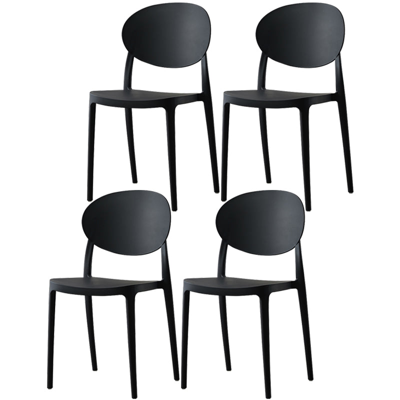 Plastic nordique Open Danding Dining Claid 33 "H CHAISE DE DINSAGE ACRYLIQUE POUR RETRUSSION