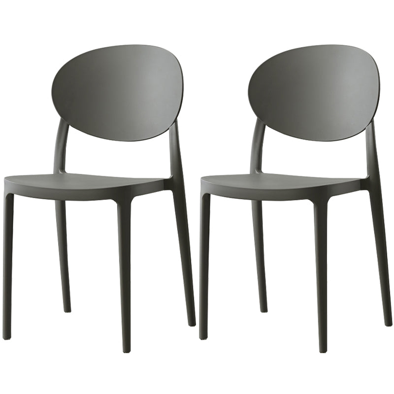 Plastic nordique Open Danding Dining Claid 33 "H CHAISE DE DINSAGE ACRYLIQUE POUR RETRUSSION