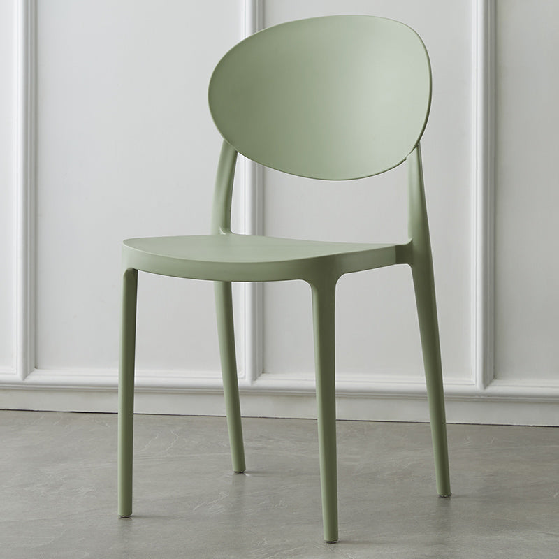 Plastic nordique Open Danding Dining Claid 33 "H CHAISE DE DINSAGE ACRYLIQUE POUR RETRUSSION
