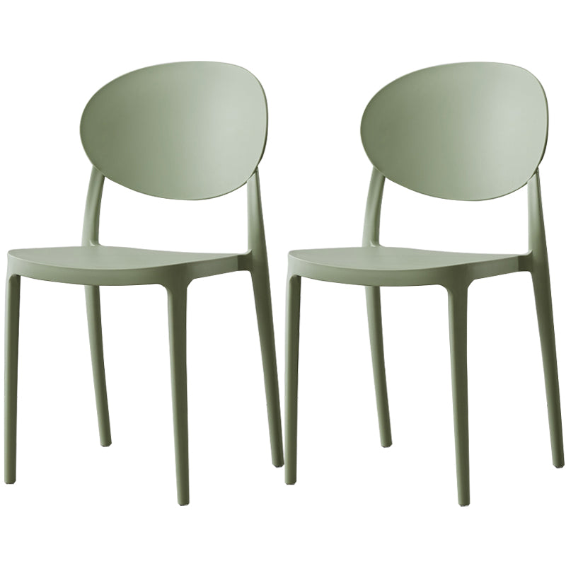Plastic nordique Open Danding Dining Claid 33 "H CHAISE DE DINSAGE ACRYLIQUE POUR RETRUSSION