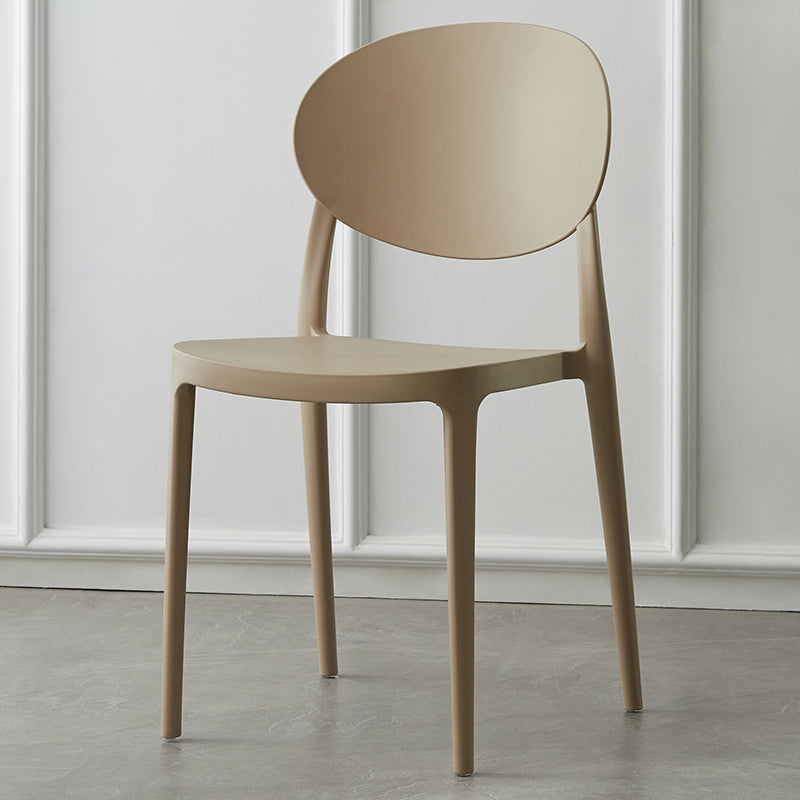 Plastic nordique Open Danding Dining Claid 33 "H CHAISE DE DINSAGE ACRYLIQUE POUR RETRUSSION