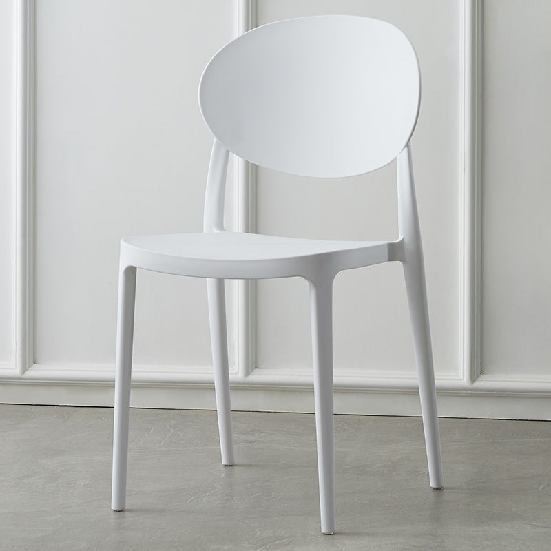 Plastic nordique Open Danding Dining Claid 33 "H CHAISE DE DINSAGE ACRYLIQUE POUR RETRUSSION