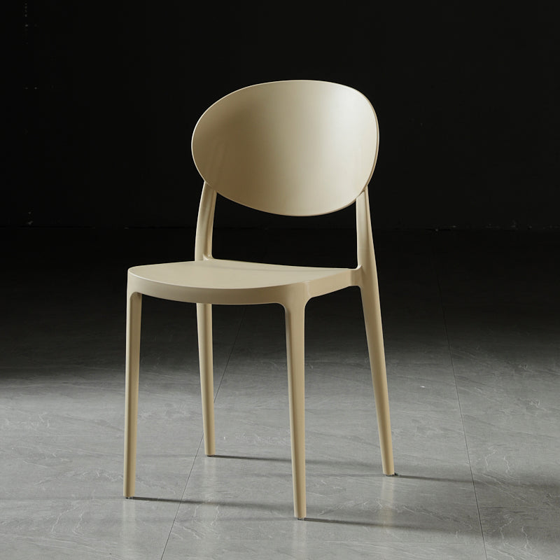 Plastic nordique Open Danding Dining Claid 33 "H CHAISE DE DINSAGE ACRYLIQUE POUR RETRUSSION