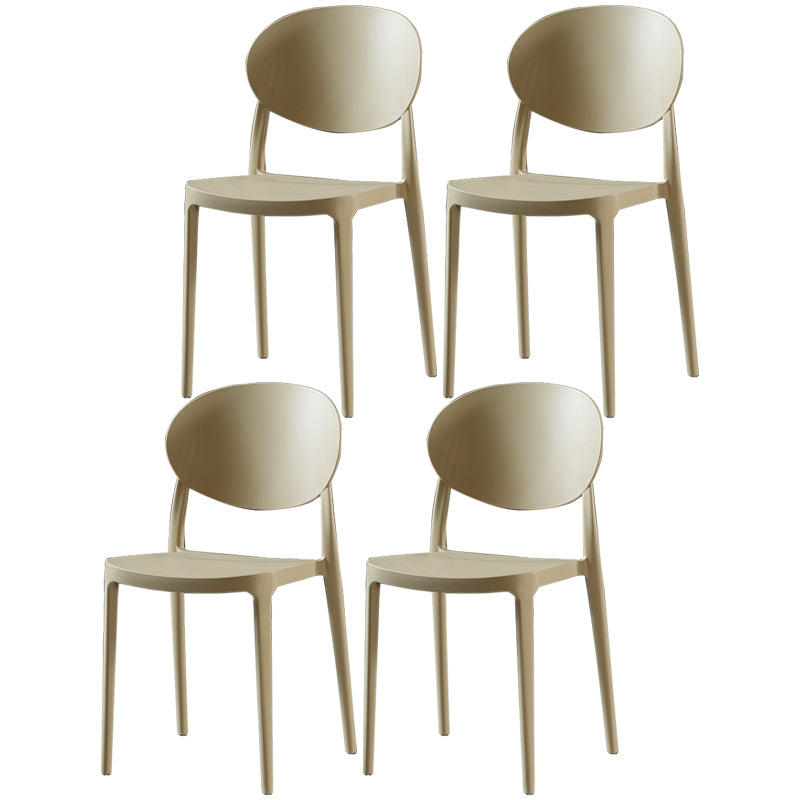 Plastic nordique Open Danding Dining Claid 33 "H CHAISE DE DINSAGE ACRYLIQUE POUR RETRUSSION