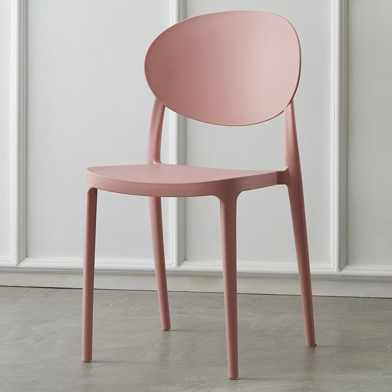 Plastic nordique Open Danding Dining Claid 33 "H CHAISE DE DINSAGE ACRYLIQUE POUR RETRUSSION
