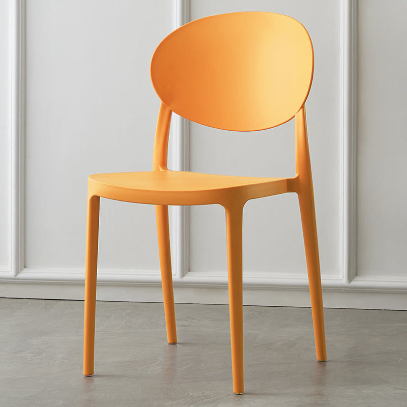 Plastic nordique Open Danding Dining Claid 33 "H CHAISE DE DINSAGE ACRYLIQUE POUR RETRUSSION