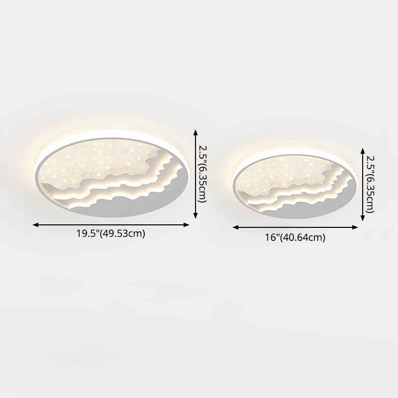 Lumière simple menée ronde en métal de style moderne d'appareils d'éclairage de plafond de bâti affleurant