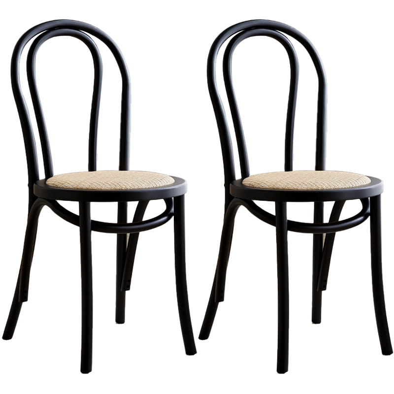 Chaise d'appoint de salle à manger en bois massif avec dossier Windsor moderne, chaise d'appoint de cuisine