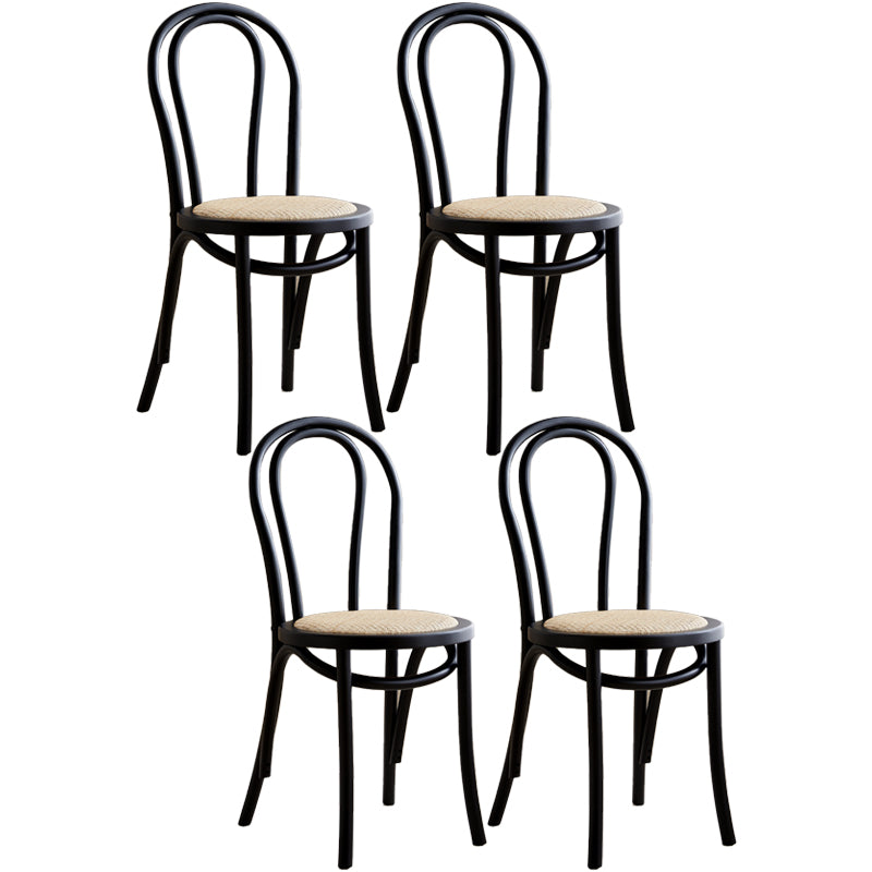 Chaise d'appoint de salle à manger en bois massif avec dossier Windsor moderne, chaise d'appoint de cuisine