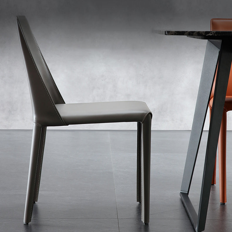 Cuisine contemporaine en métal dinant la chaise latérale solide arrière dinant la chaise latérale