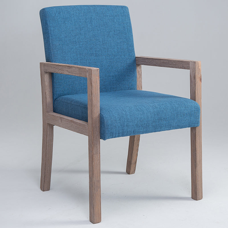 Chaise de bras à domicile contemporain Parsons en bois rembourré chaise de salle à manger en bois