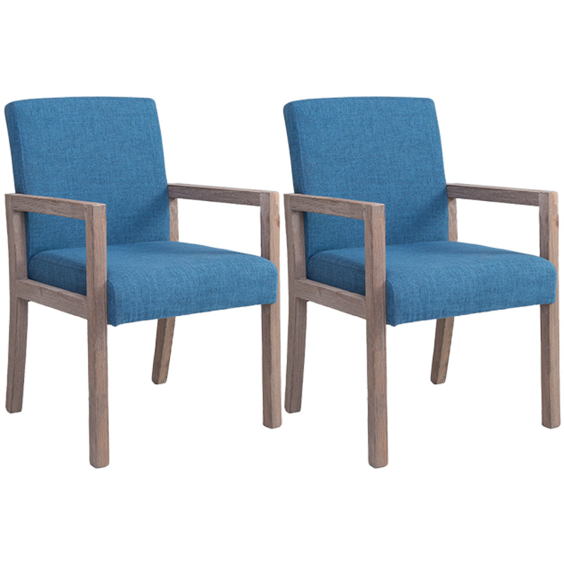 Chaise de bras à domicile contemporain Parsons en bois rembourré chaise de salle à manger en bois