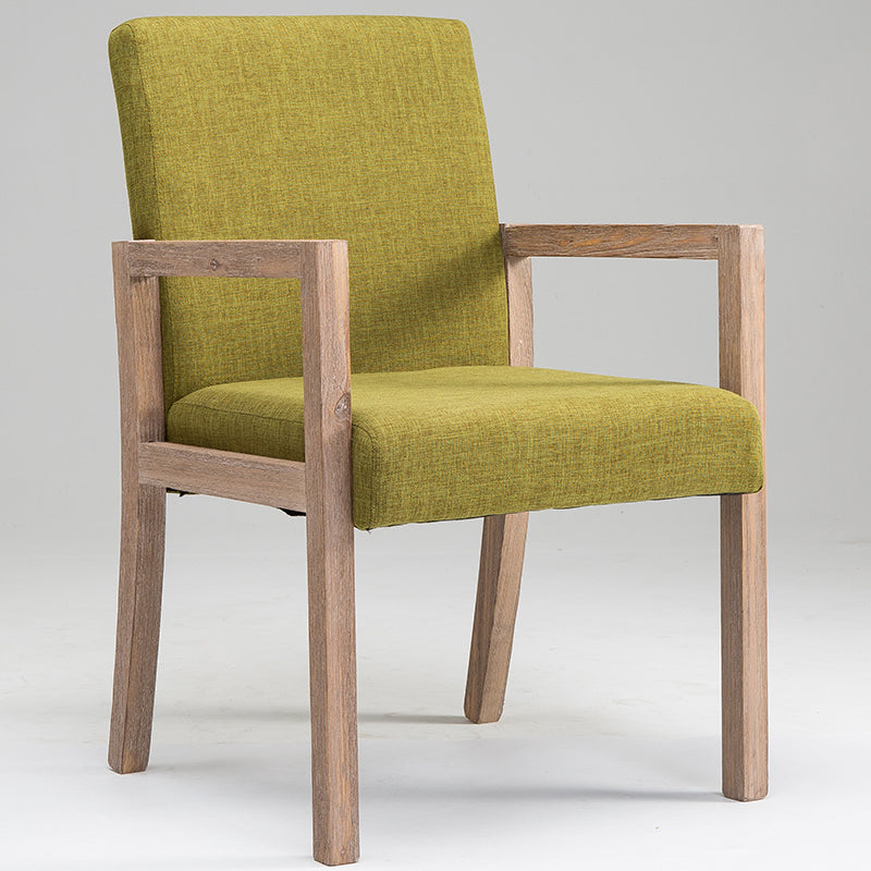 Chaise de bras à domicile contemporain Parsons en bois rembourré chaise de salle à manger en bois
