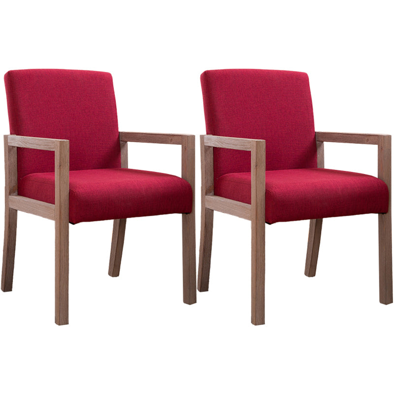 Chaise de bras à domicile contemporain Parsons en bois rembourré chaise de salle à manger en bois