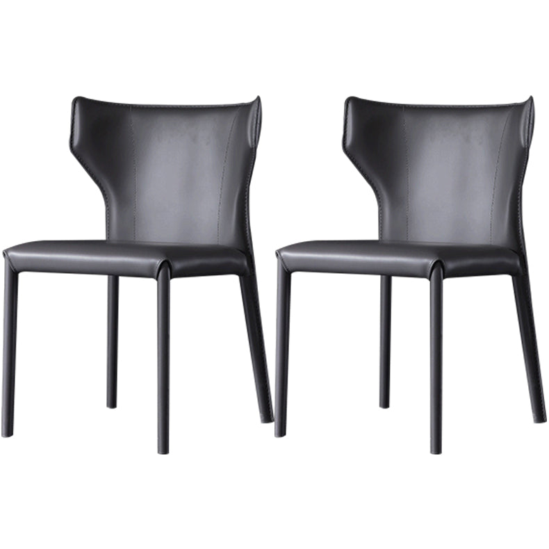 Cuisine contemporaine Solide Back Dining Claid Tite Metal Dining Dining Side Side