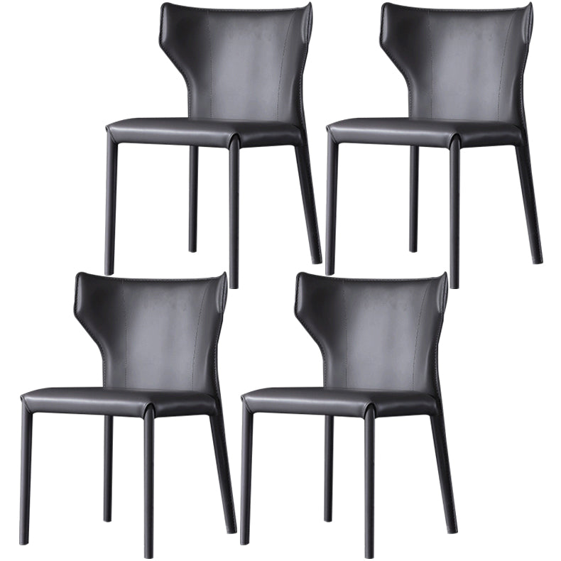 Cuisine contemporaine Solide Back Dining Claid Tite Metal Dining Dining Side Side