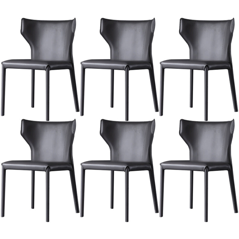 Cuisine contemporaine Solide Back Dining Claid Tite Metal Dining Dining Side Side
