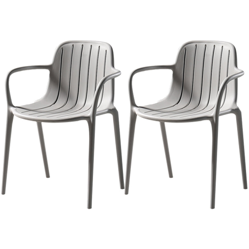 Chaise de salle à manger contemporaine en plastique, chaise latérale arrière Windsor pour usage domestique