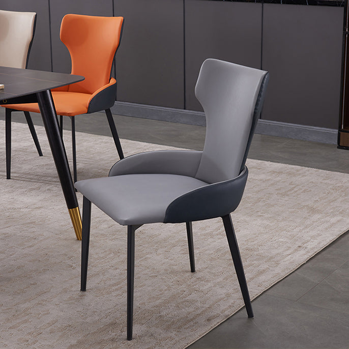 Chaise latérale de style contemporain de style contemporain en métal de 21 '' chaise large