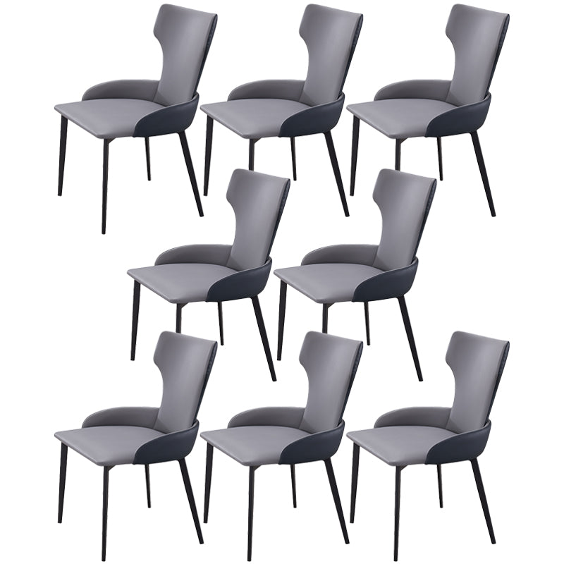 Chaise latérale de style contemporain de style contemporain en métal de 21 '' chaise large
