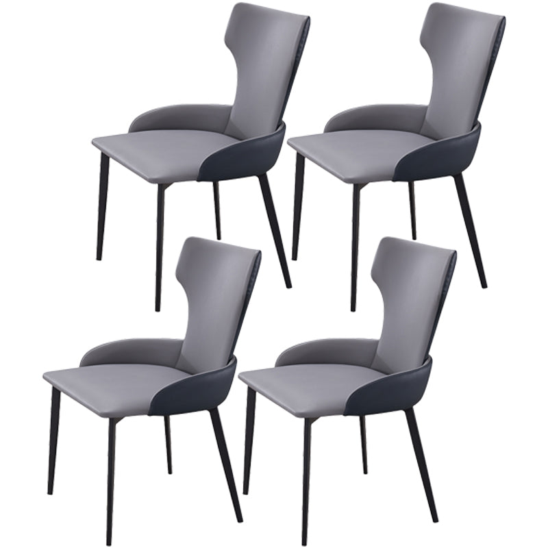 Chaise latérale de style contemporain de style contemporain en métal de 21 '' chaise large