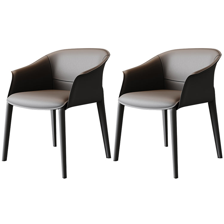 Chaise de salle à manger contemporaine en métal, finition métallique, chaise de salle à manger à dossier solide