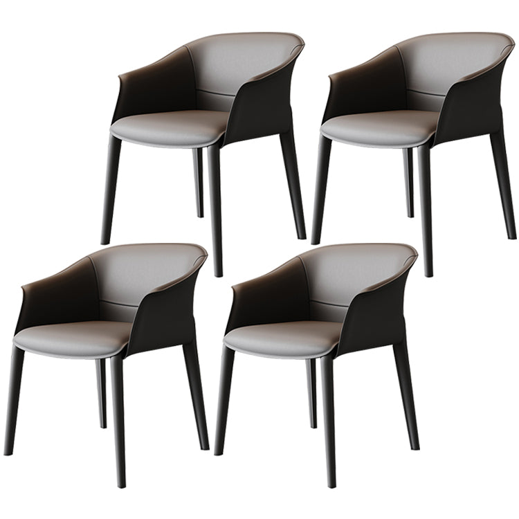 Chaise de salle à manger contemporaine en métal, finition métallique, chaise de salle à manger à dossier solide