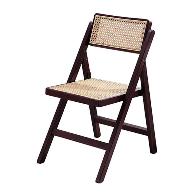 Minimalist Solid Wood Kitchen Dining Folding Side Chair Opening Back Folding Side Chair