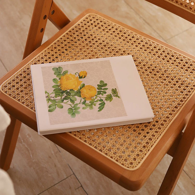 Minimalist Solid Wood Kitchen Dining Folding Side Chair Opening Back Folding Side Chair