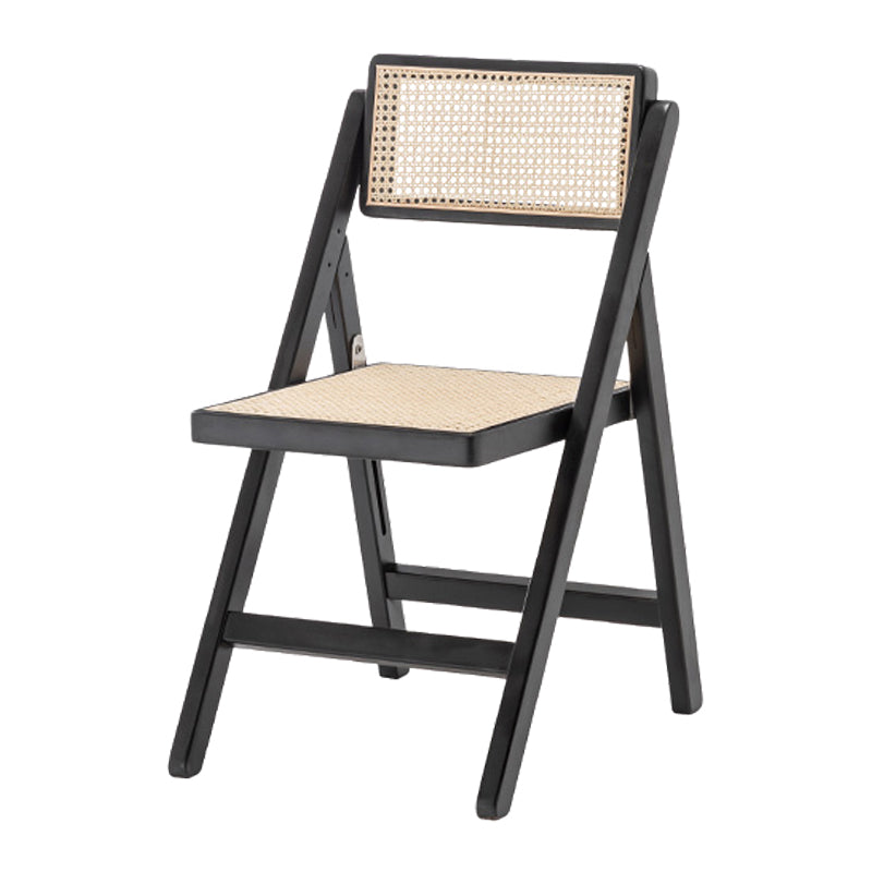 Minimalist Solid Wood Kitchen Dining Folding Side Chair Opening Back Folding Side Chair