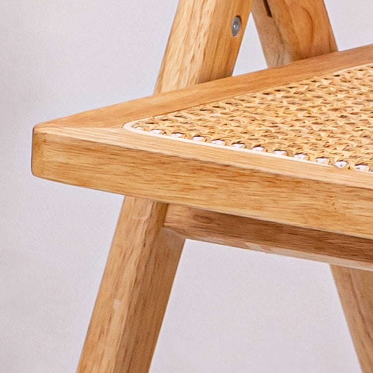 Minimalist Solid Wood Kitchen Dining Folding Side Chair Opening Back Folding Side Chair