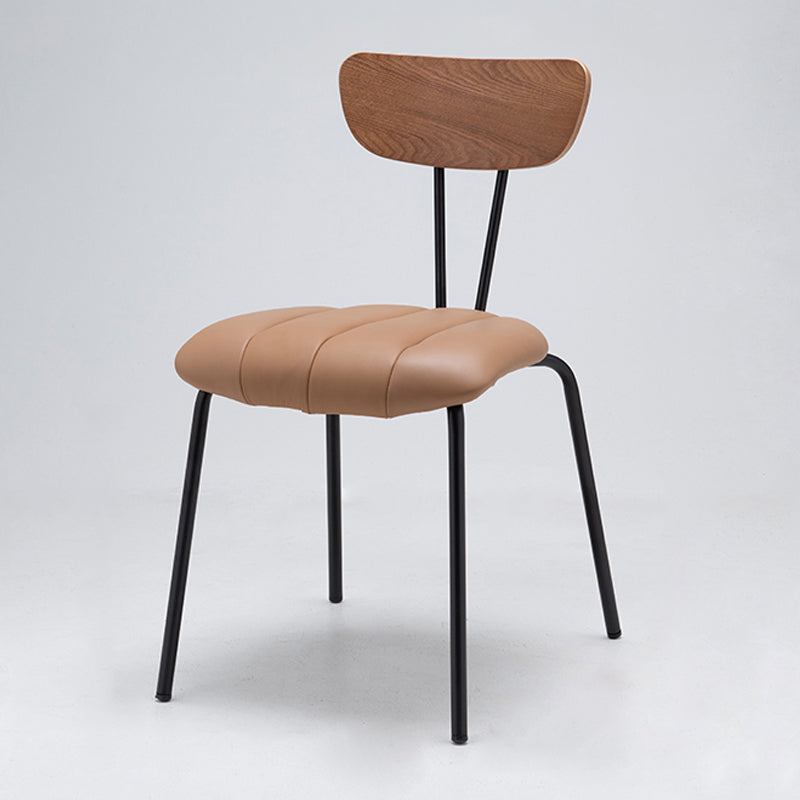 Nordic Style Solid Wood Dining Room Chair Open Back Dining Side Chair for Home Use