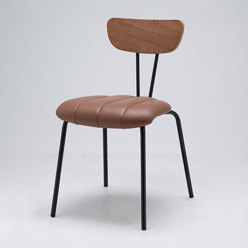 Nordic Style Solid Wood Dining Room Chair Open Back Dining Side Chair for Home Use
