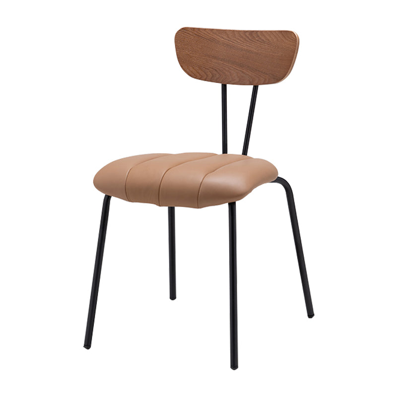 Nordic Style Solid Wood Dining Room Chair Open Back Dining Side Chair for Home Use