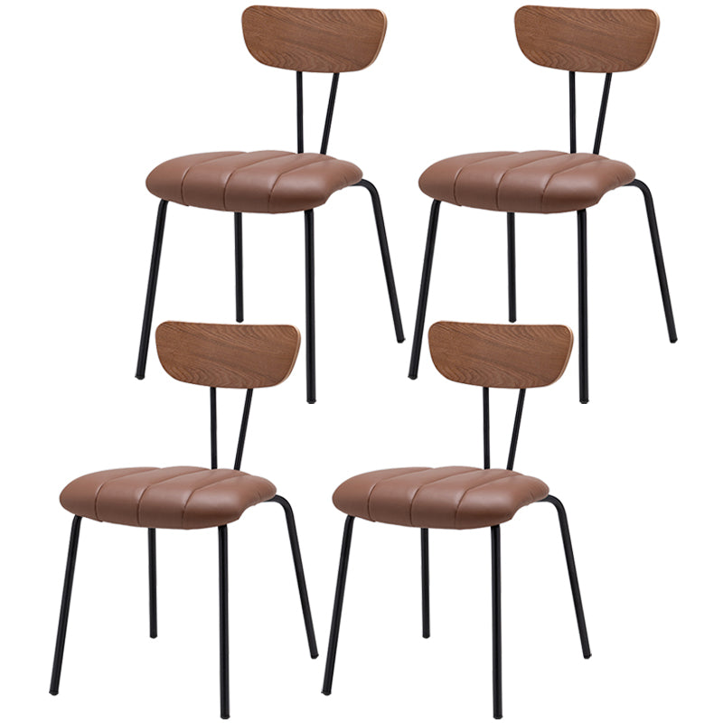 Nordic Style Solid Wood Dining Room Chair Open Back Dining Side Chair for Home Use