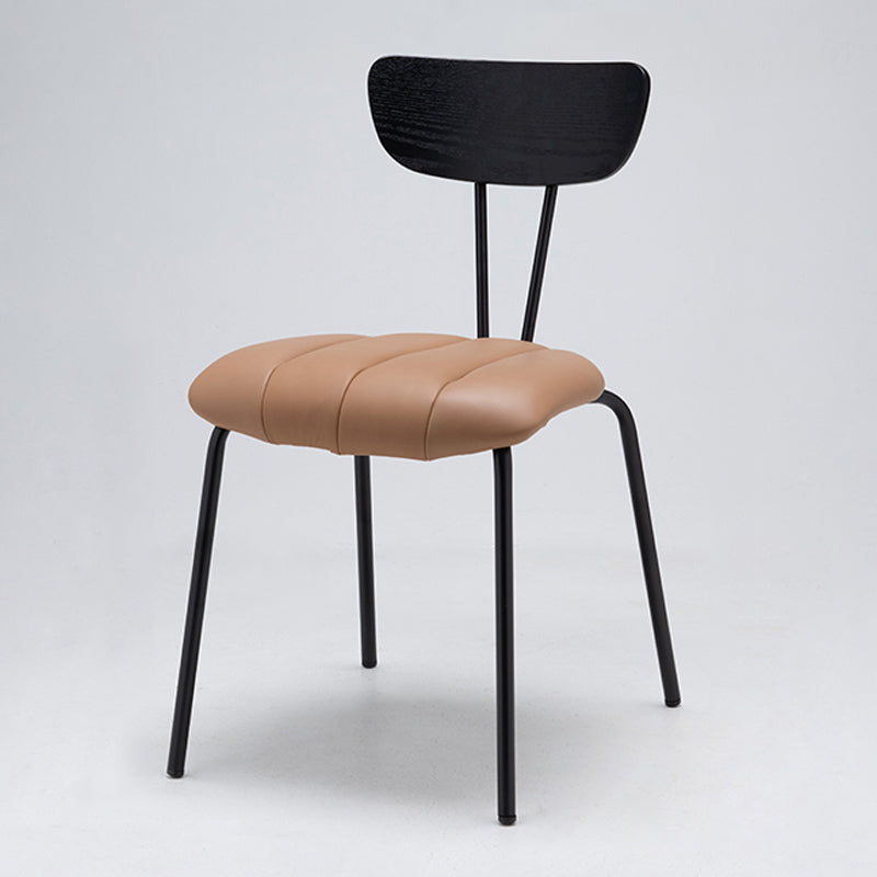 Nordic Style Solid Wood Dining Room Chair Open Back Dining Side Chair for Home Use