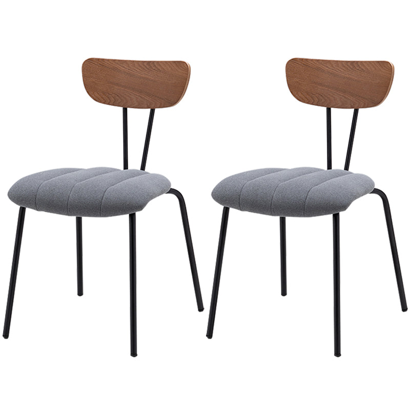 Nordic Style Solid Wood Dining Room Chair Open Back Dining Side Chair for Home Use