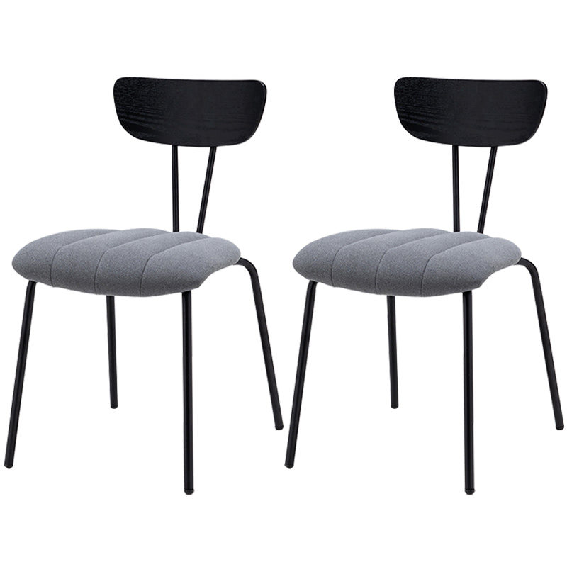 Nordic Style Solid Wood Dining Room Chair Open Back Dining Side Chair for Home Use