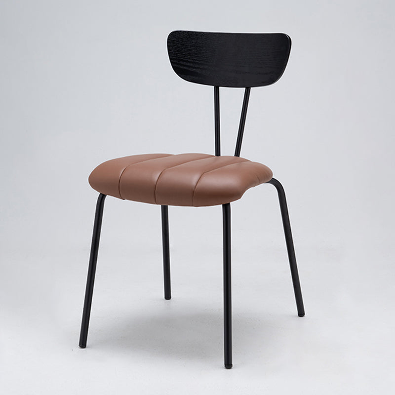 Nordic Style Solid Wood Dining Room Chair Open Back Dining Side Chair for Home Use