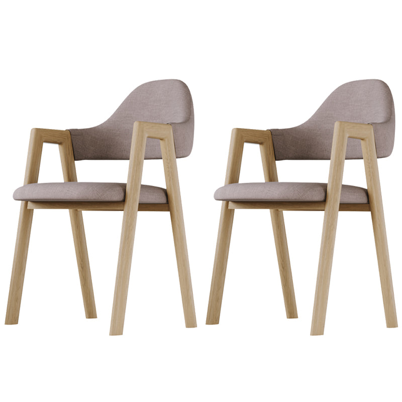 Chaise d'appoint de salle à manger en tissu nordique avec Base en métal, chaise d'appoint à dossier ouvert de 33 pouces de hauteur pour Restaurant