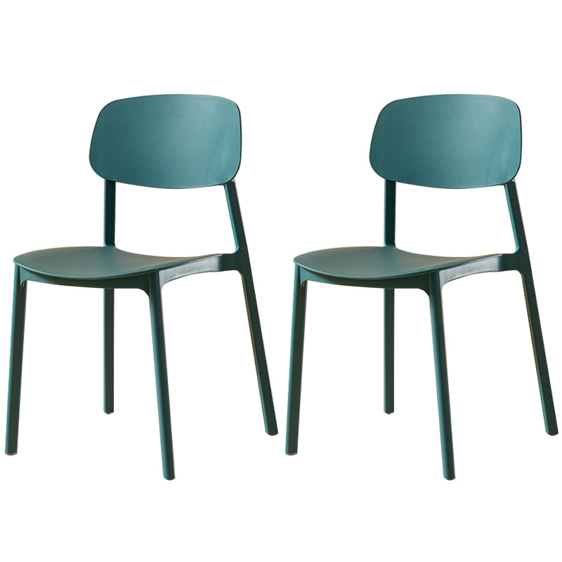 Multicolor Contemporary Style Side Chair Set Open Back Side Dining Chair