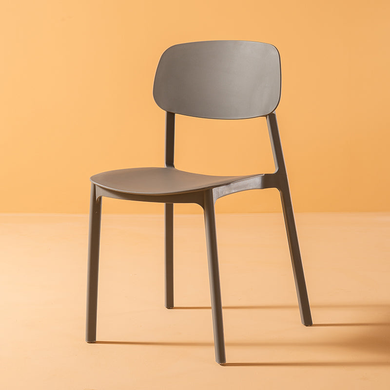 Multicolor Contemporary Style Side Chair Set Open Back Side Dining Chair