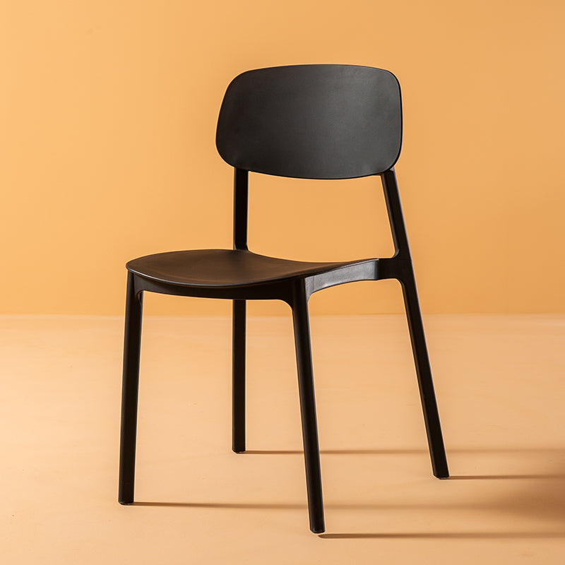 Multicolor Contemporary Style Side Chair Set Open Back Side Dining Chair