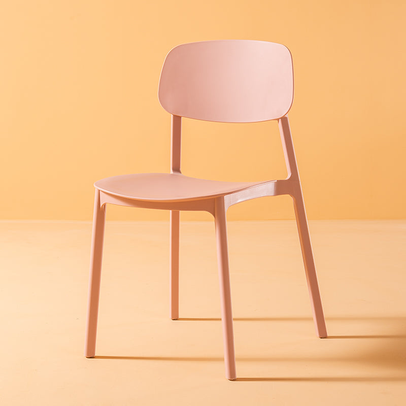 Multicolor Contemporary Style Side Chair Set Open Back Side Dining Chair